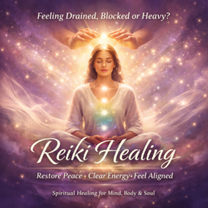 Reiki Healing spiritual service product image for emotional peace, energy cleansing and chakra balance